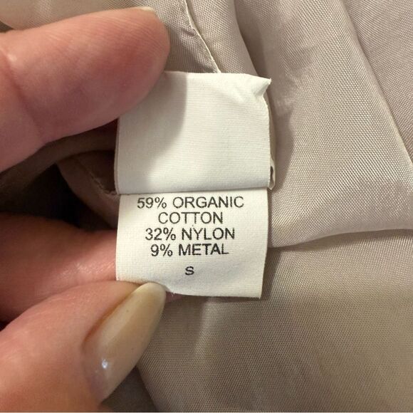 Eileen Fisher Tan Trench Coat Minimalist Oversized Design - Picture 11 of 11